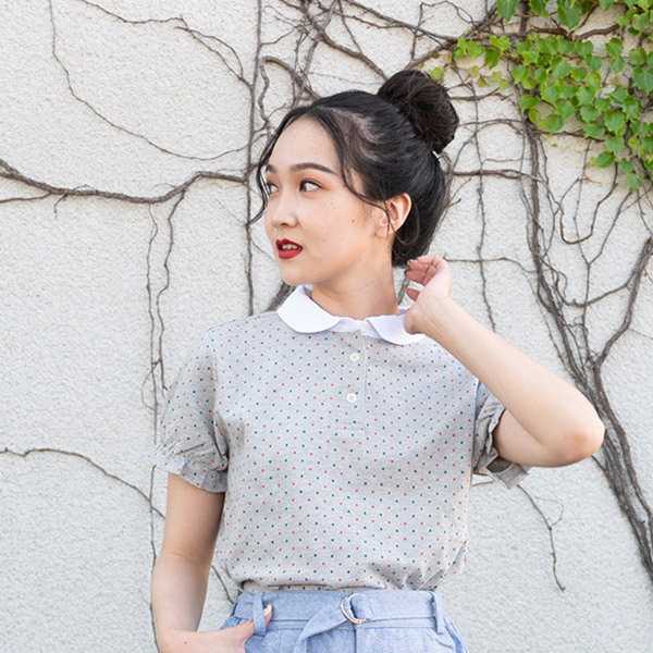 ST02010 波卡物語 短袖上衣(灰色)